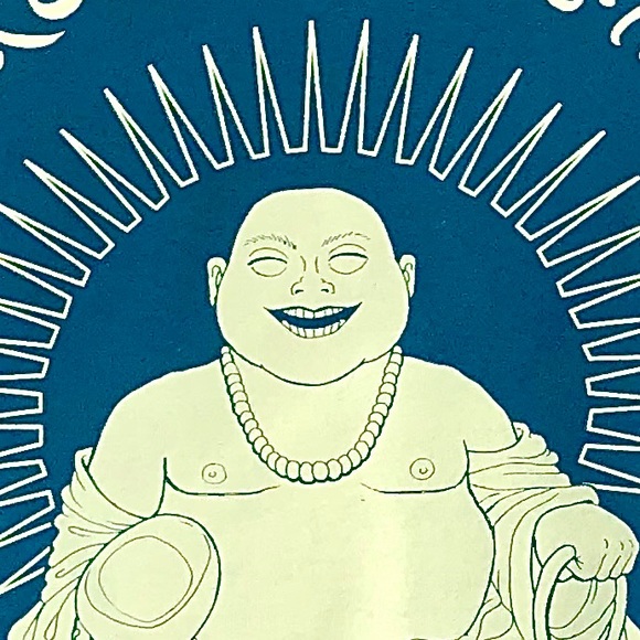 ❌SOLD❌ "Wake Up Laughing" Buddha graphic tee - Picture 4 of 5